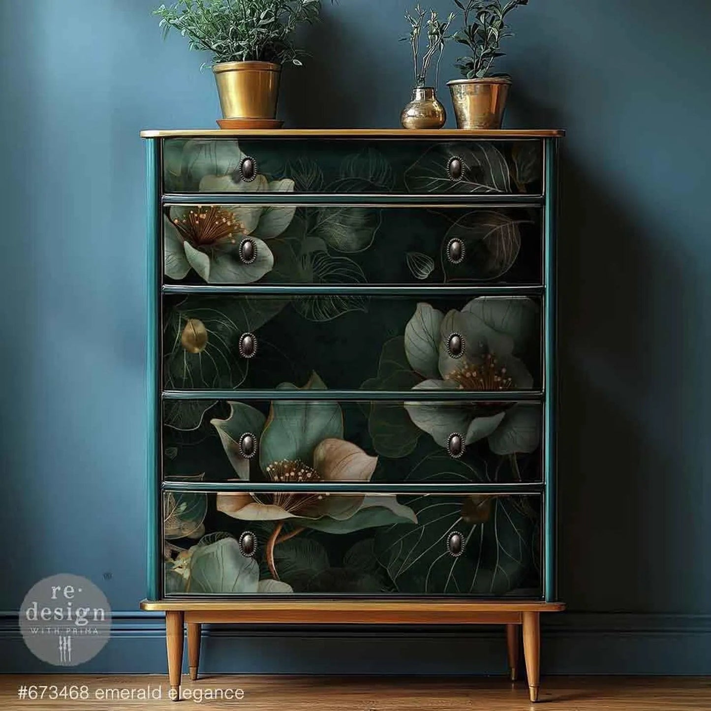 A1 Decoupage paper fiber – Emerald Elegance LIMITED EDITION - Nordic Chic®