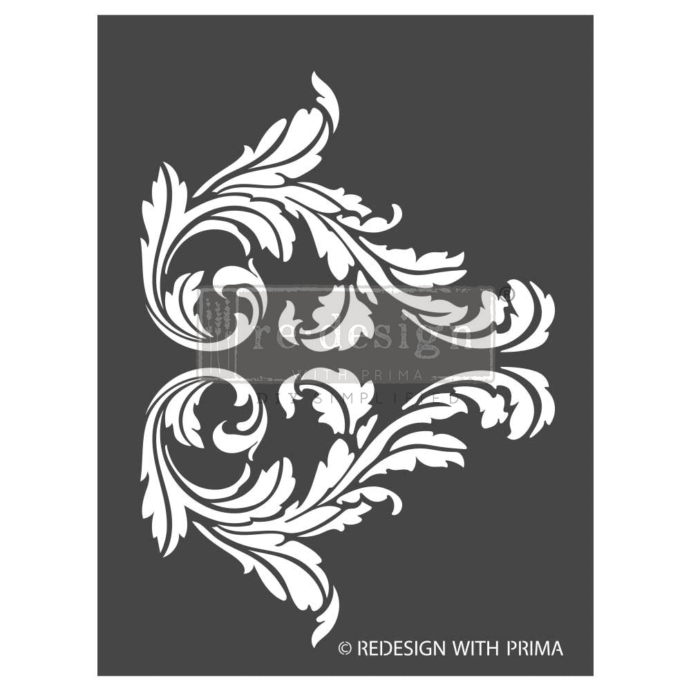 3D decor Stencils - Splendid Scroll - Nordic Chic®