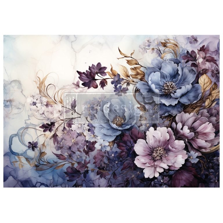 A1 Decoupage paper fiber – Serene Shadows - Nordic Chic®