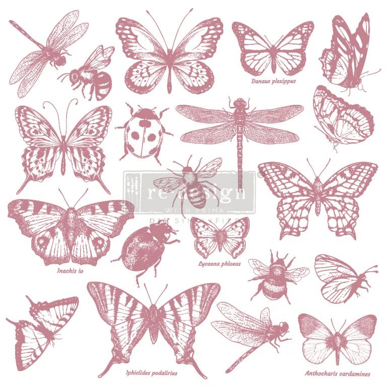 Clearly-Aligned Decor Stamps – Monarch Collection – 12×12 Clear Cling - Nordic Chic®