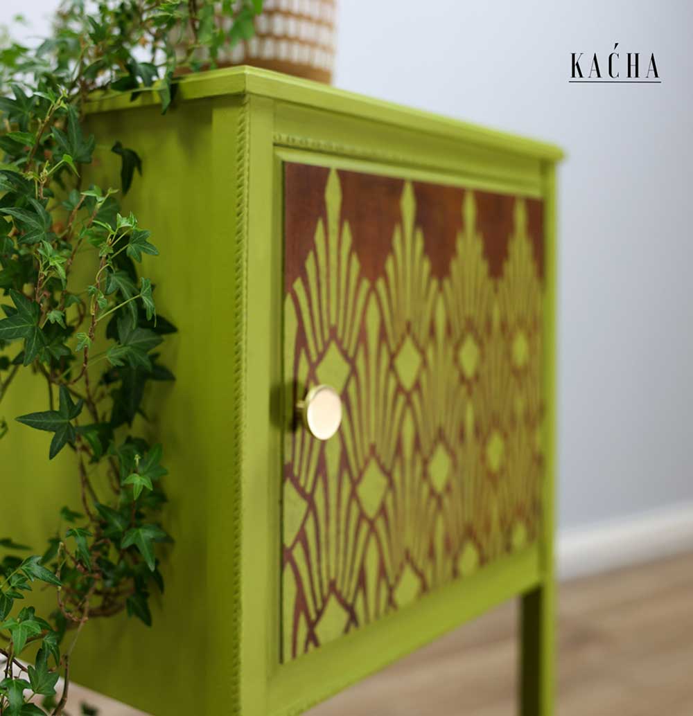 Decor Stencil Kacha – SUN LIT DIAMONDS – 1 PC – DESIGN SIZE 17″X22.8″ / SHEET SIZE 18″X25.5″X 16 MIL - Nordic Chic®