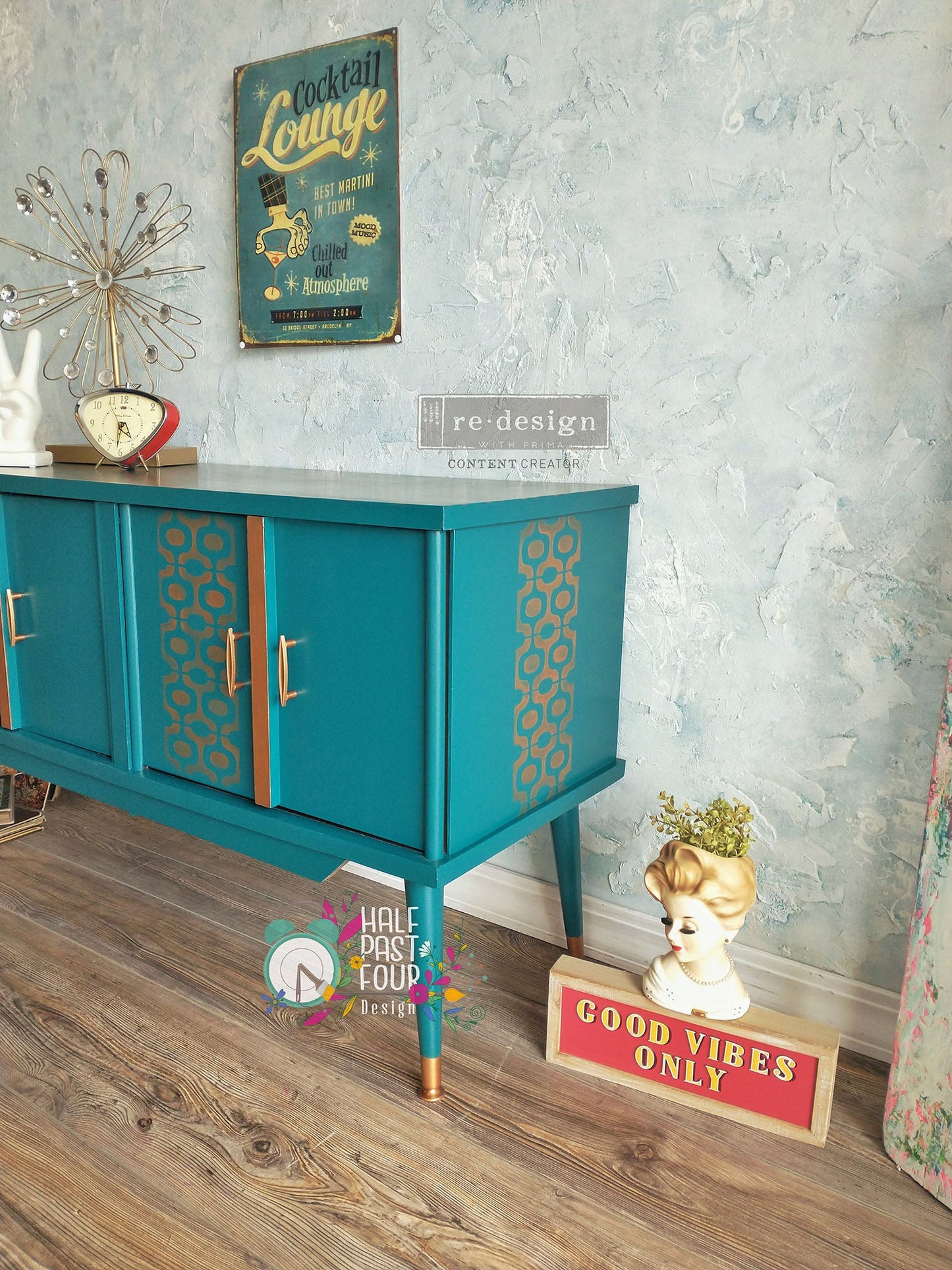 Decor Stencils®® – MIDCENTURY VIBES – 1 PC, SHEET SIZE 20″X16″ - Nordic Chic®