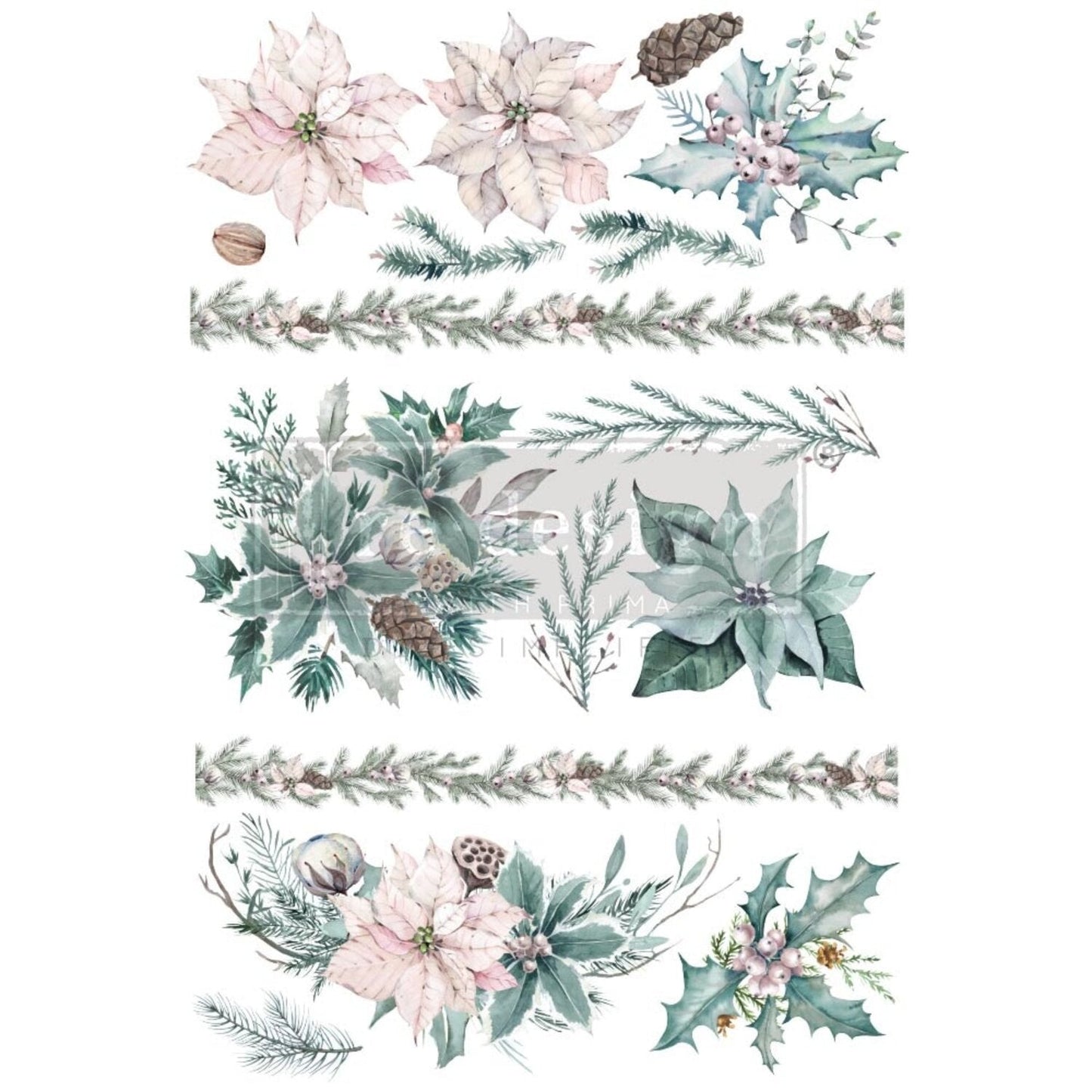 Decor Transfers - Evergreen Florals - Nordic Chic®