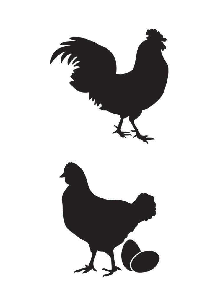 NCS-164 Hen House Duo stencil - Nordic Chic®