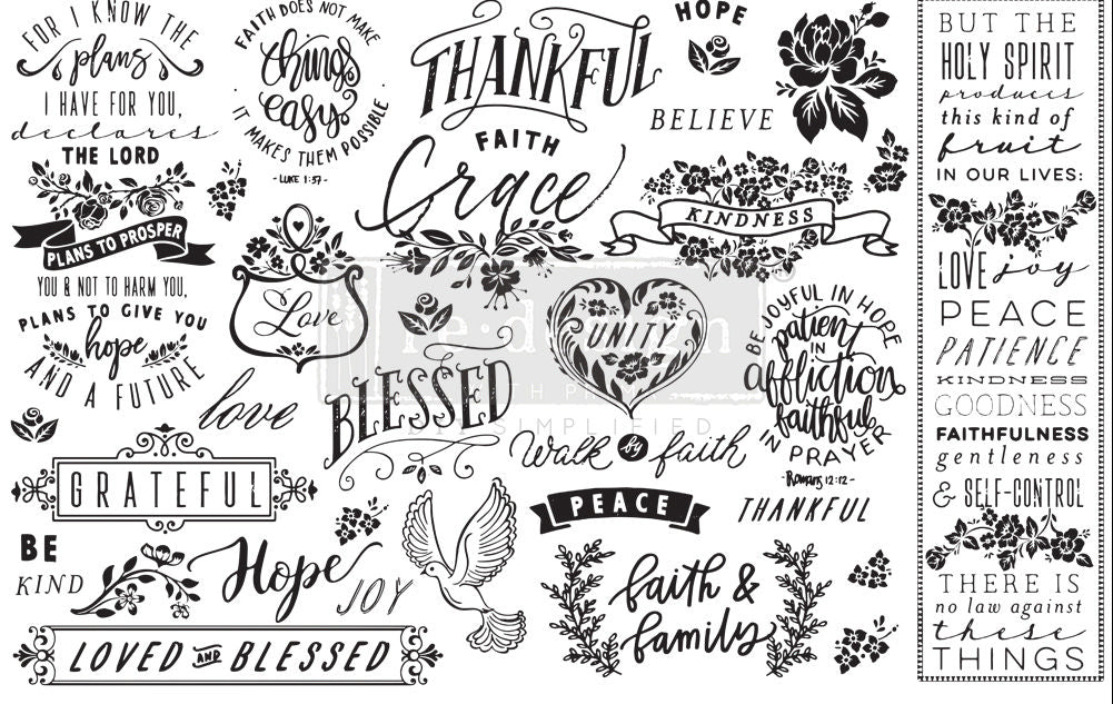 Prima Redesign Decor Tissue - Thankful & Blessed - Nordic Chic®