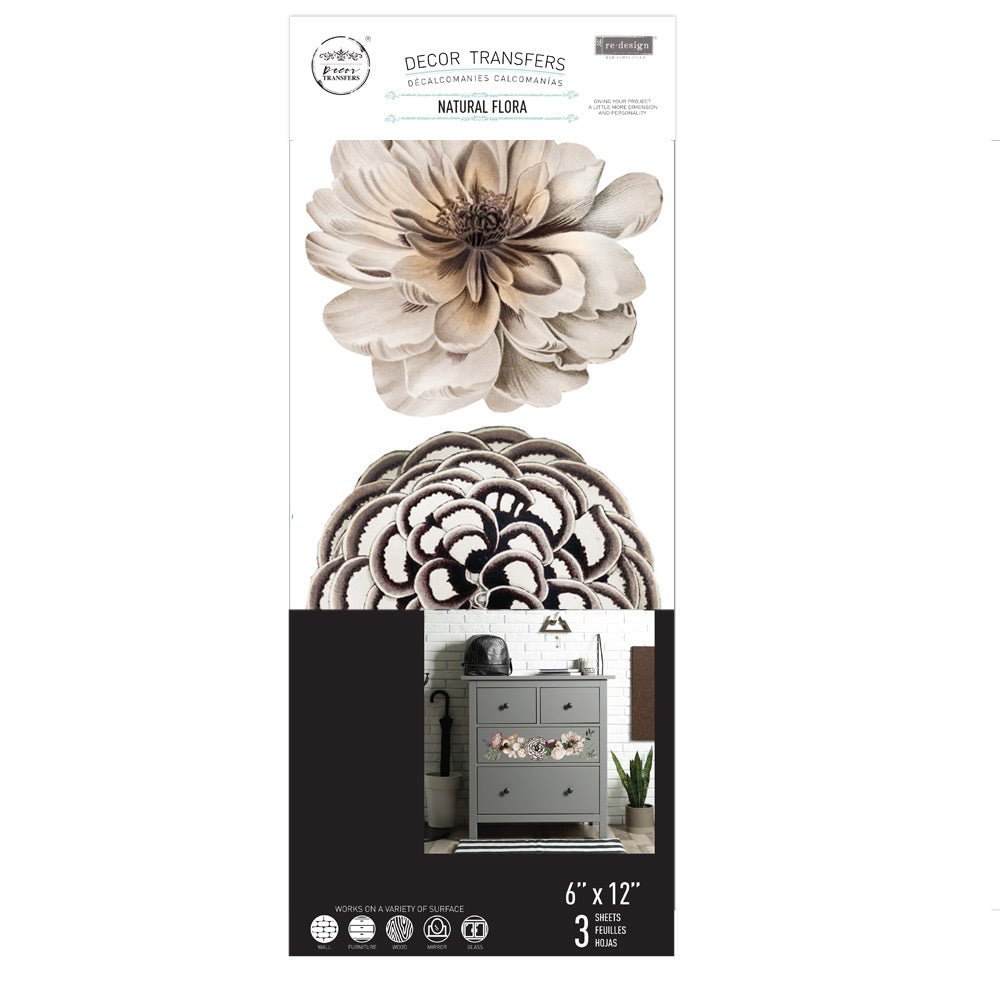 Redesign transfers - Natural Flora - Nordic Chic®