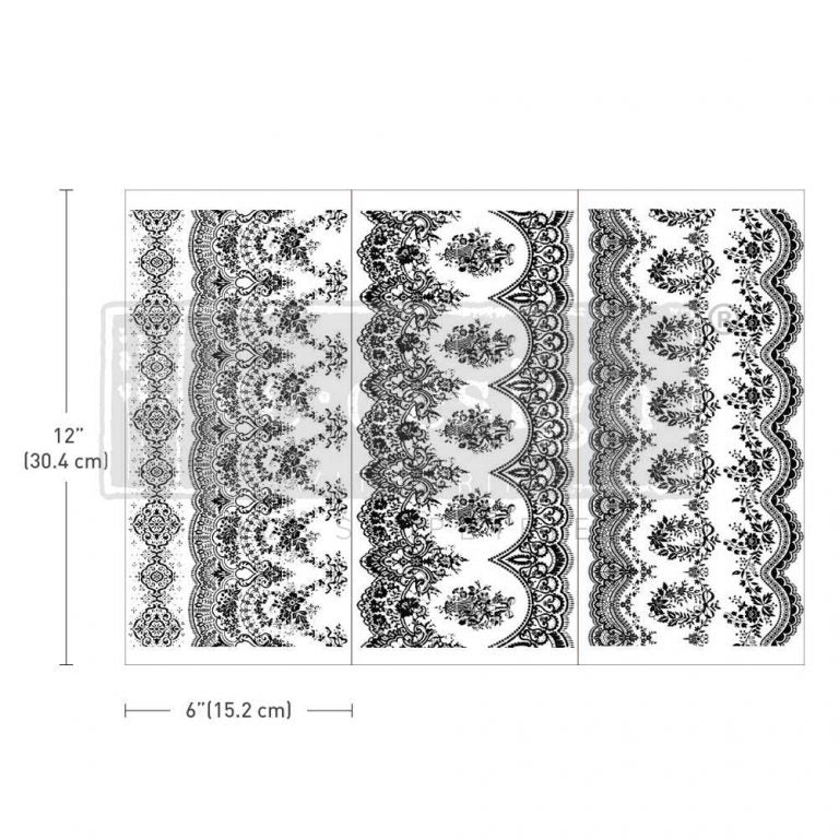 Vintage Wallpaper II - small transfers – 3 SHEETS, 6″X12″ - Nordic Chic®