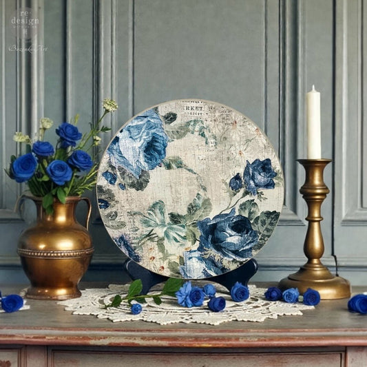 A3 Decoupage paper fiber – Meadow Melodies (reversible) - Nordic Chic®