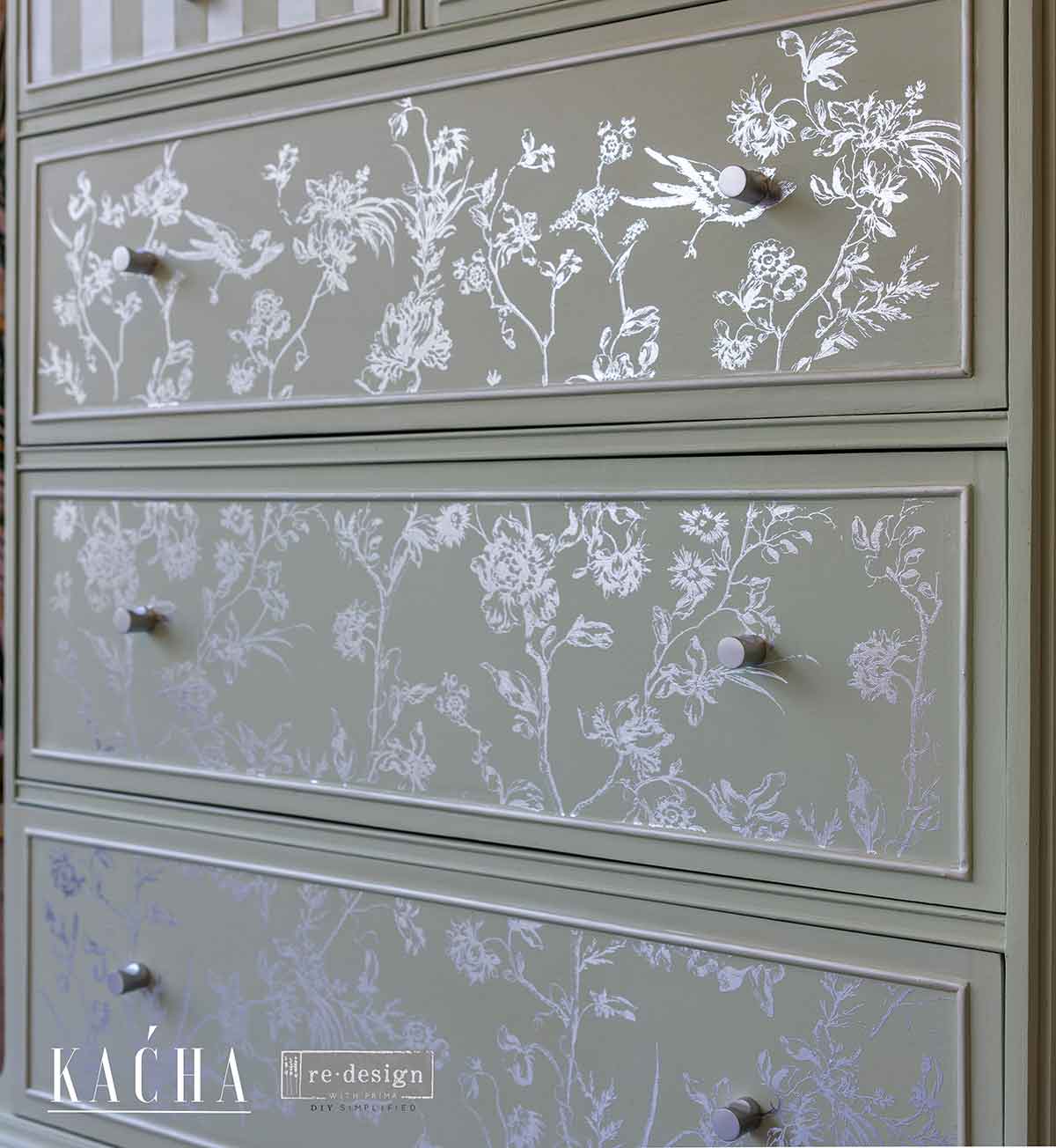 Kacha Silver Bird - Decor Transfers - Nordic Chic®