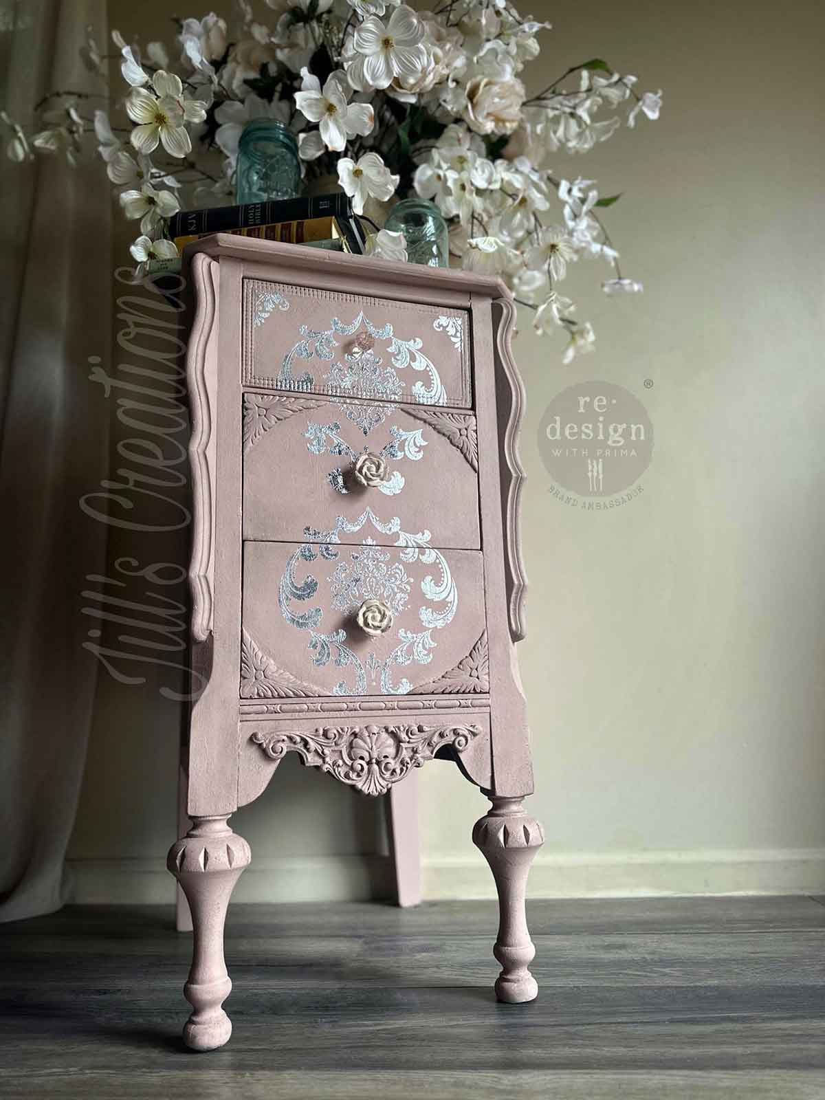 Kacha Silver House of Damask - Decor Transfers - Nordic Chic®