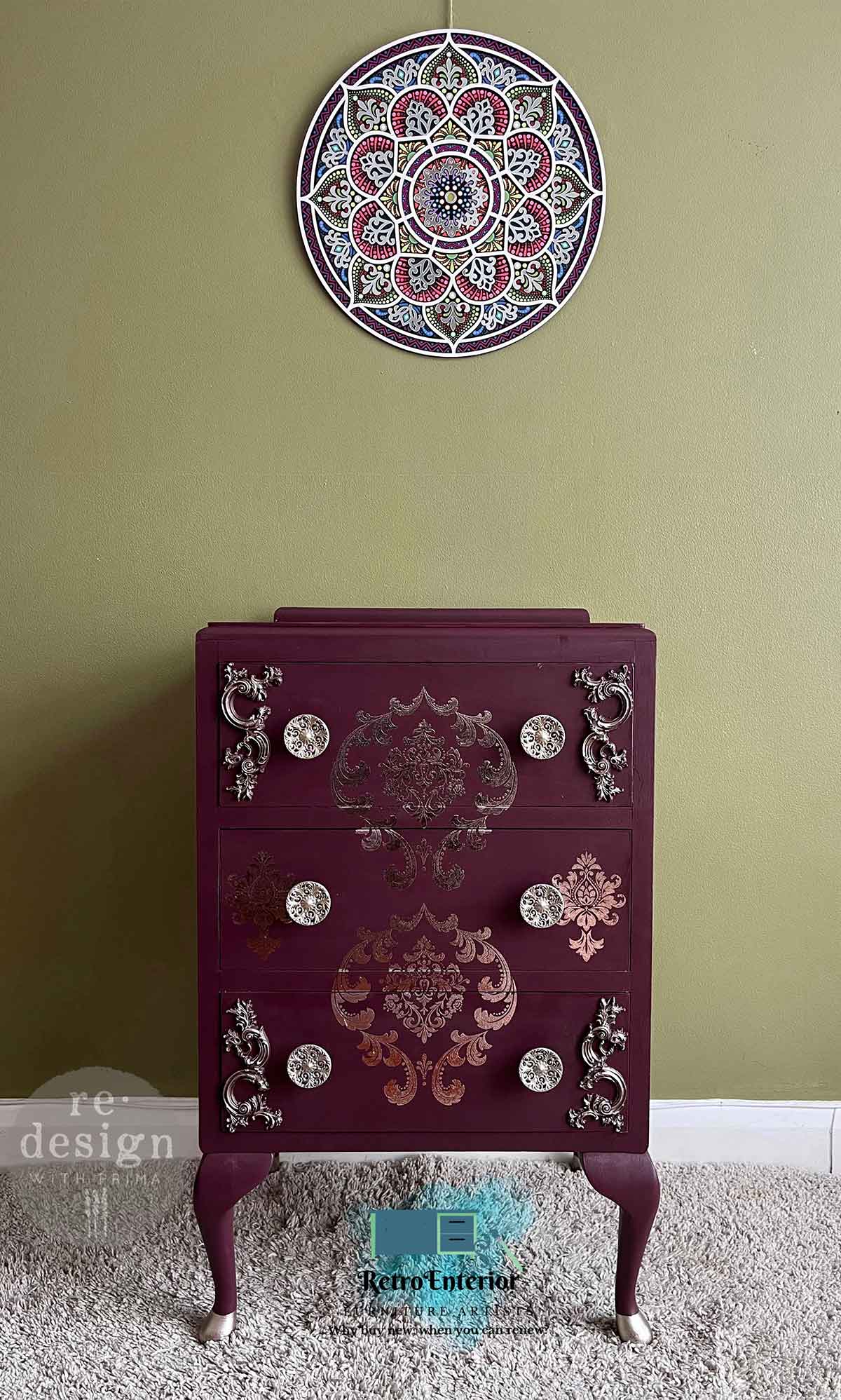 Kacha Silver House of Damask - Decor Transfers - Nordic Chic®