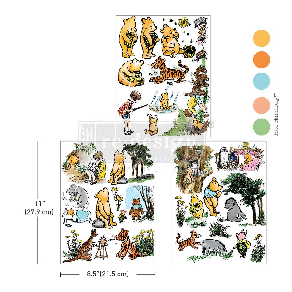 Middy Transfers® – Honeyfern Hollow – 3 sheets, 8.5″x11″ - Nordic Chic®