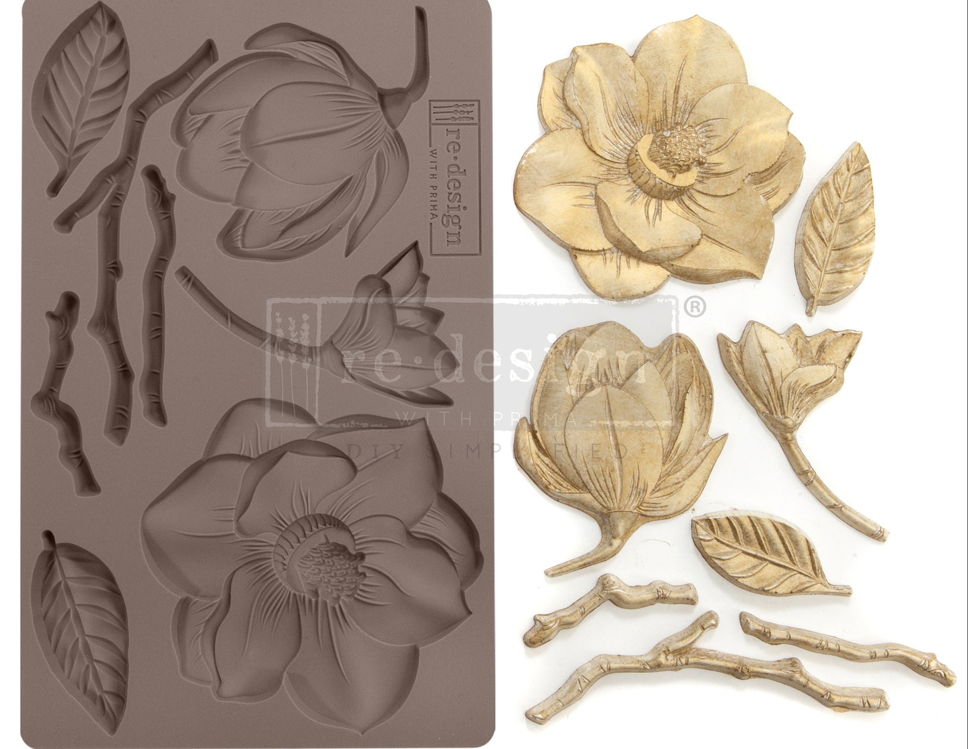 Prima Redesign Decor Moulds - Winter Blooms - Nordic Chic®