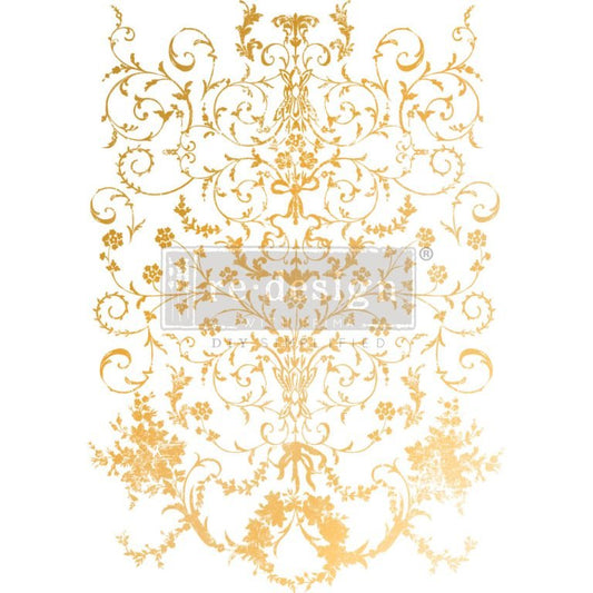 Decor Transfers Gold Foil - Kacha Manor Swirls - Nordic Chic®