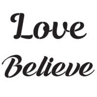 Love Believe stencil - Nordic Chic®