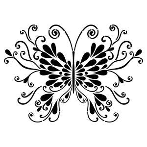 NCS-122 Butterfly stencil - Nordic Chic®
