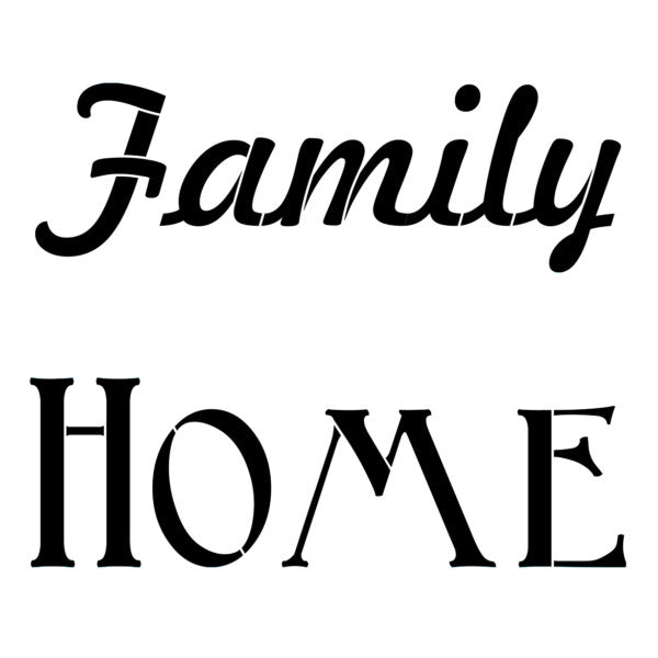 NCS-161 Family Home stencil - small size - Nordic Chic®