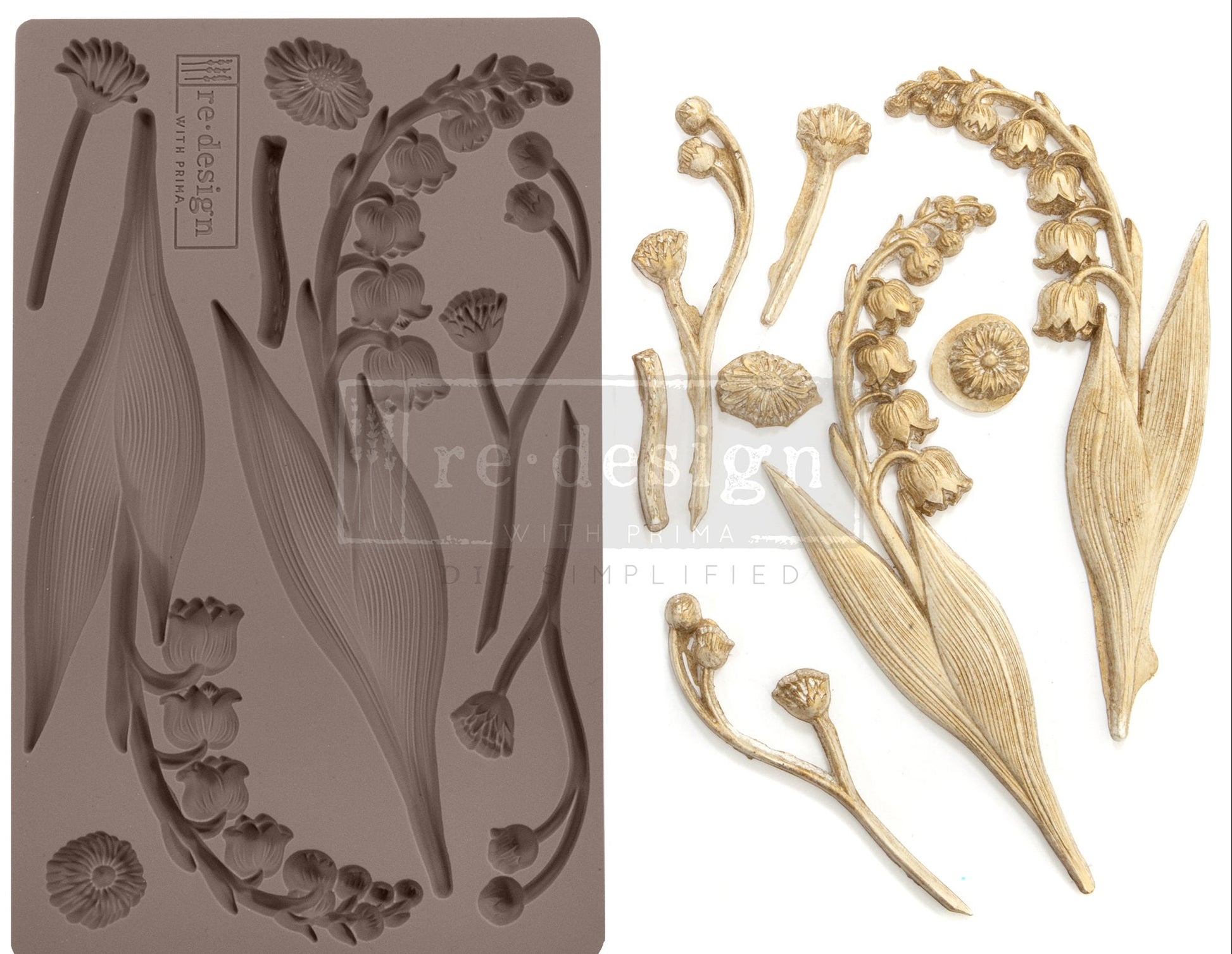Prima Redesign Decor Moulds - Bell Orchids - Nordic Chic®