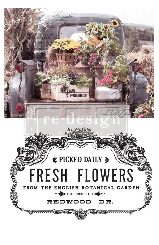 Prima Redesign Transfer - Fresh Flowers - Nordic Chic®
