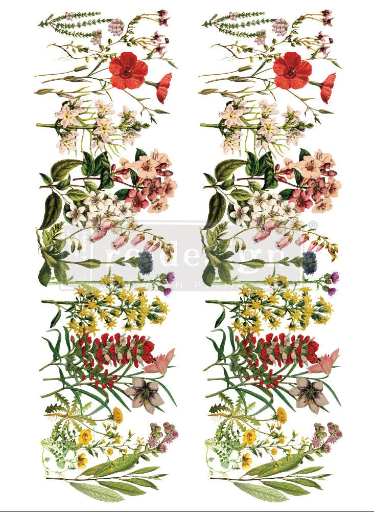 Prima Redesign Transfer - The Flower Fields - Nordic Chic®