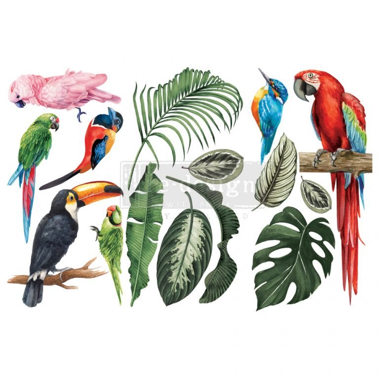 Redesign transfers - Tropical Birds - Nordic Chic®