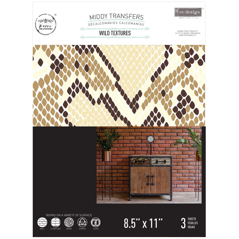 Redesign transfers - Wild texture - Nordic Chic®