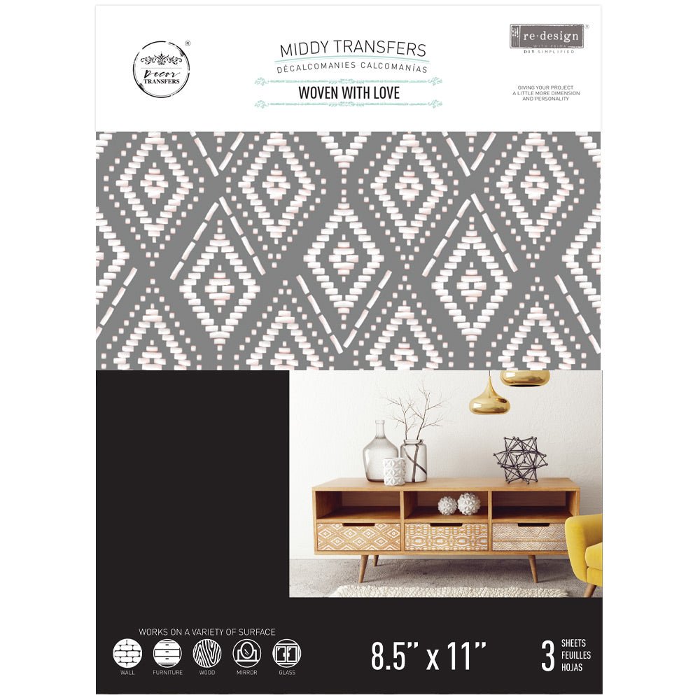 Redesign transfers - Woven with love - Nordic Chic®