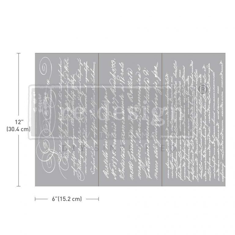 Secret Letter II - small transfers – 3 SHEETS, 6″X12″ - Nordic Chic®