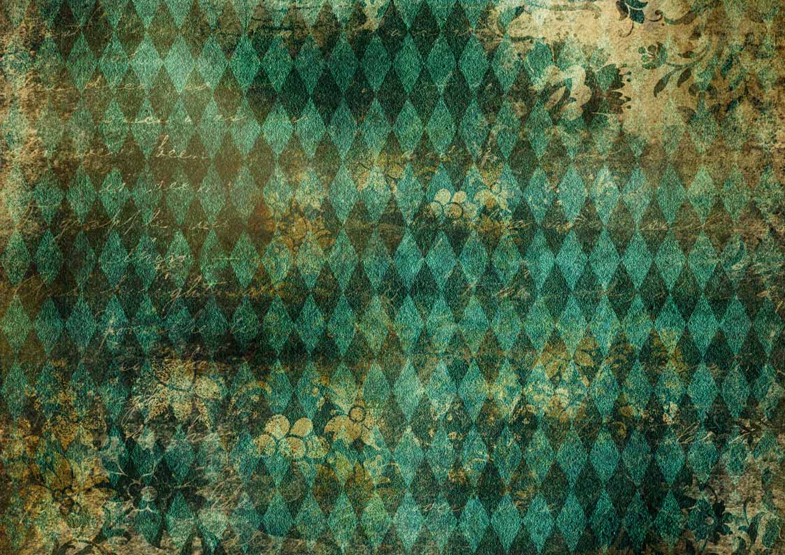 Teal Harlequin A3 - Nordic Chic®