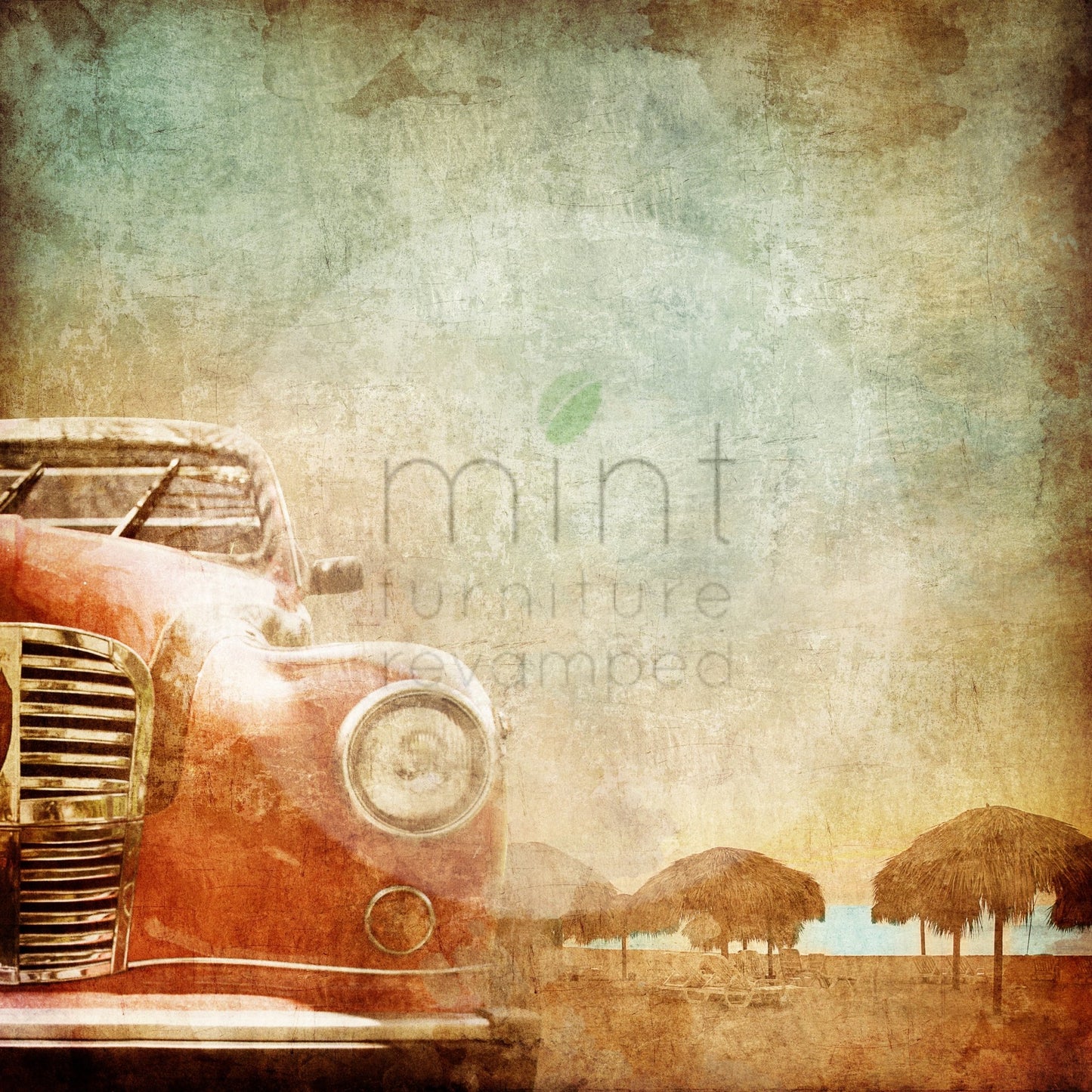 Vintage Red Car - Nordic Chic®