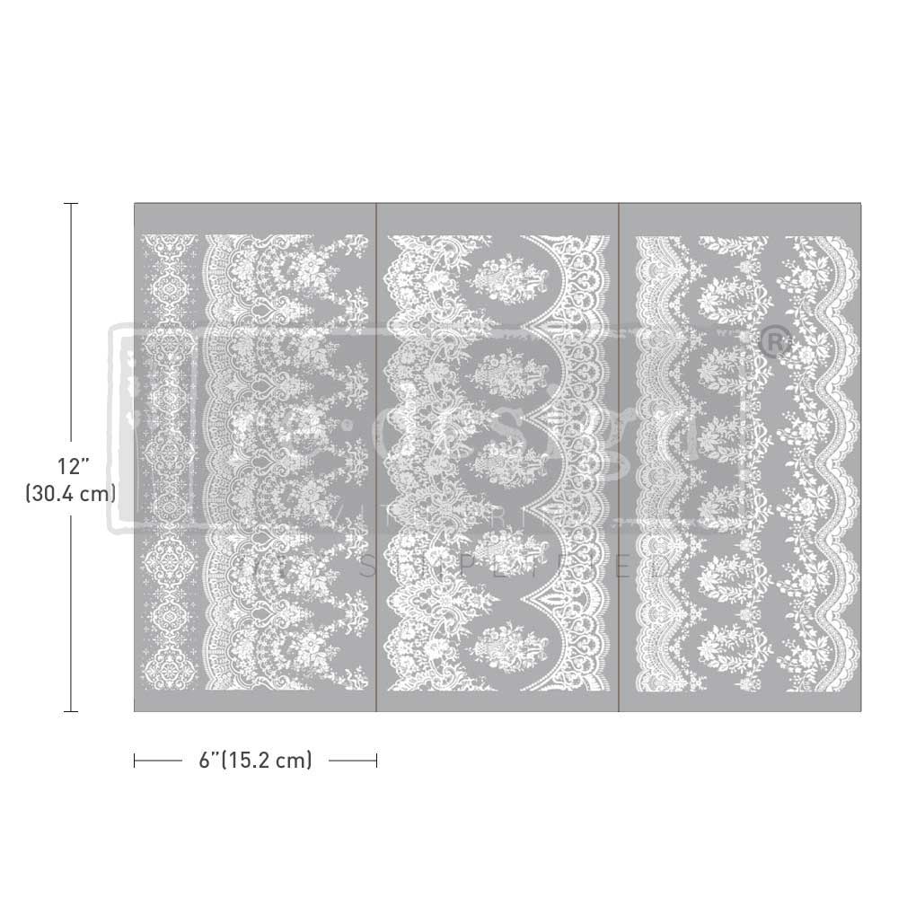 Vintage Wallpaper - small transfers – 3 SHEETS, 6″X12″ - Nordic Chic®